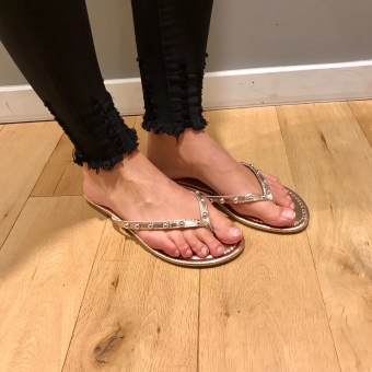 LaNorsa slippers gold