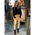 Beige skinny